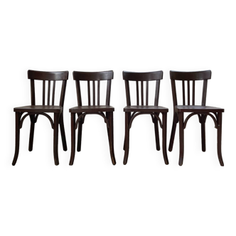 Set of 4 Baumann bistro chairs