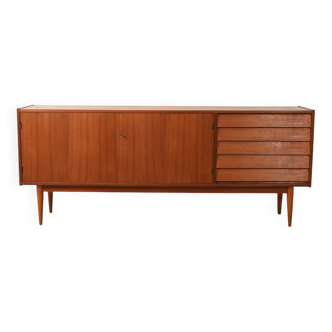 Scandinavian sideboard with tile-style drawers from the 1950s
