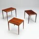 Johannes Andersen set of nesting tables in rosewood Silkeborg Denmark 1960
