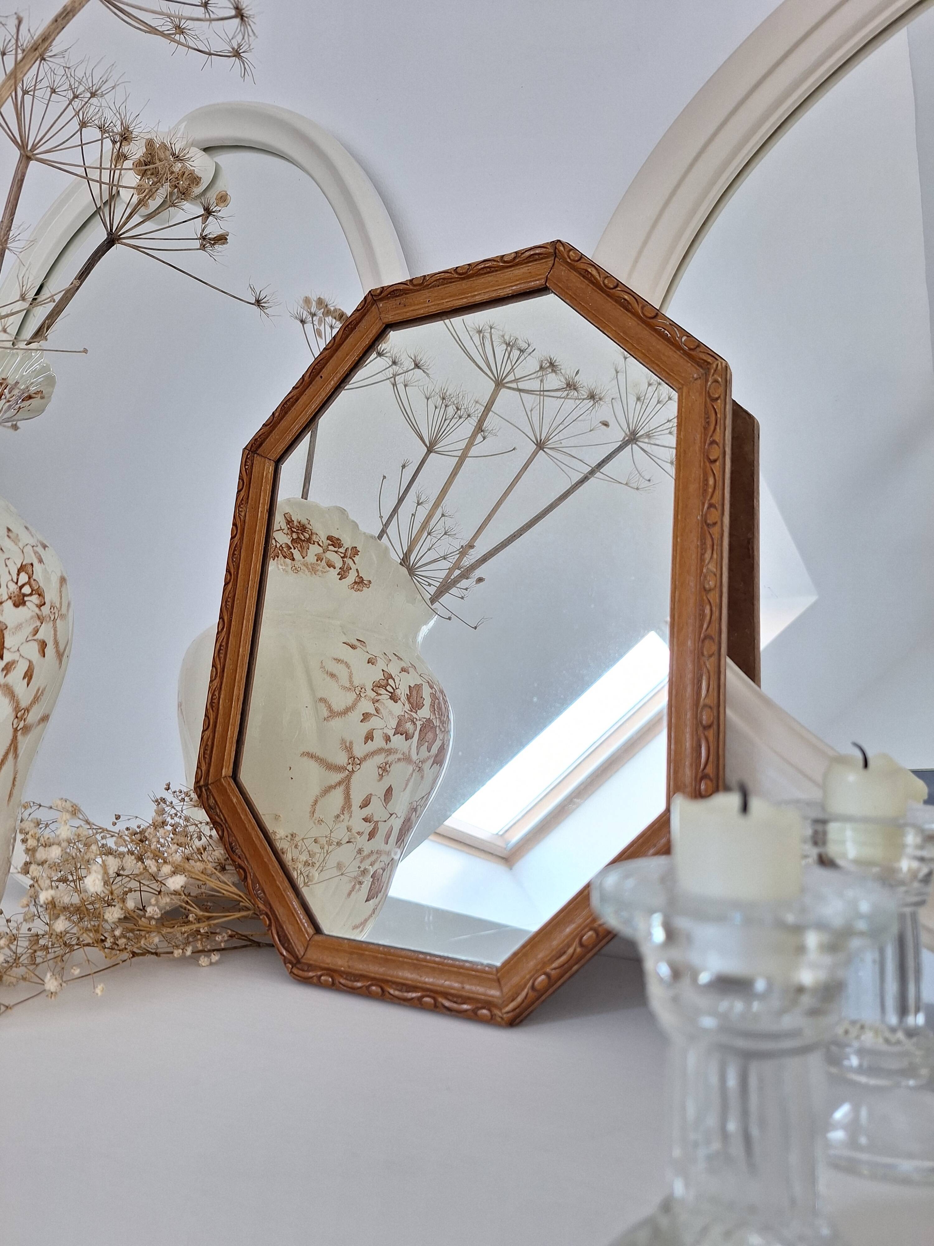 Vintage octagon mirror