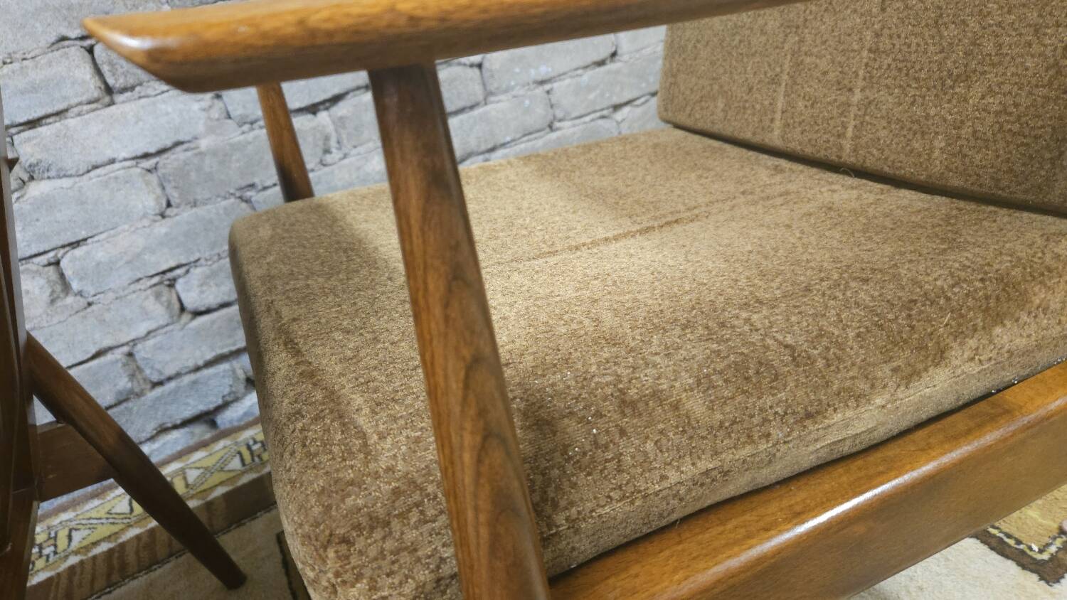 Paire de fauteuils scandinave en teck 1960