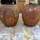Pair of Art Deco Cast Iron Vases from Charleville-Mézières