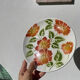 8 Moulin des Loups flower-patterned dinner plates