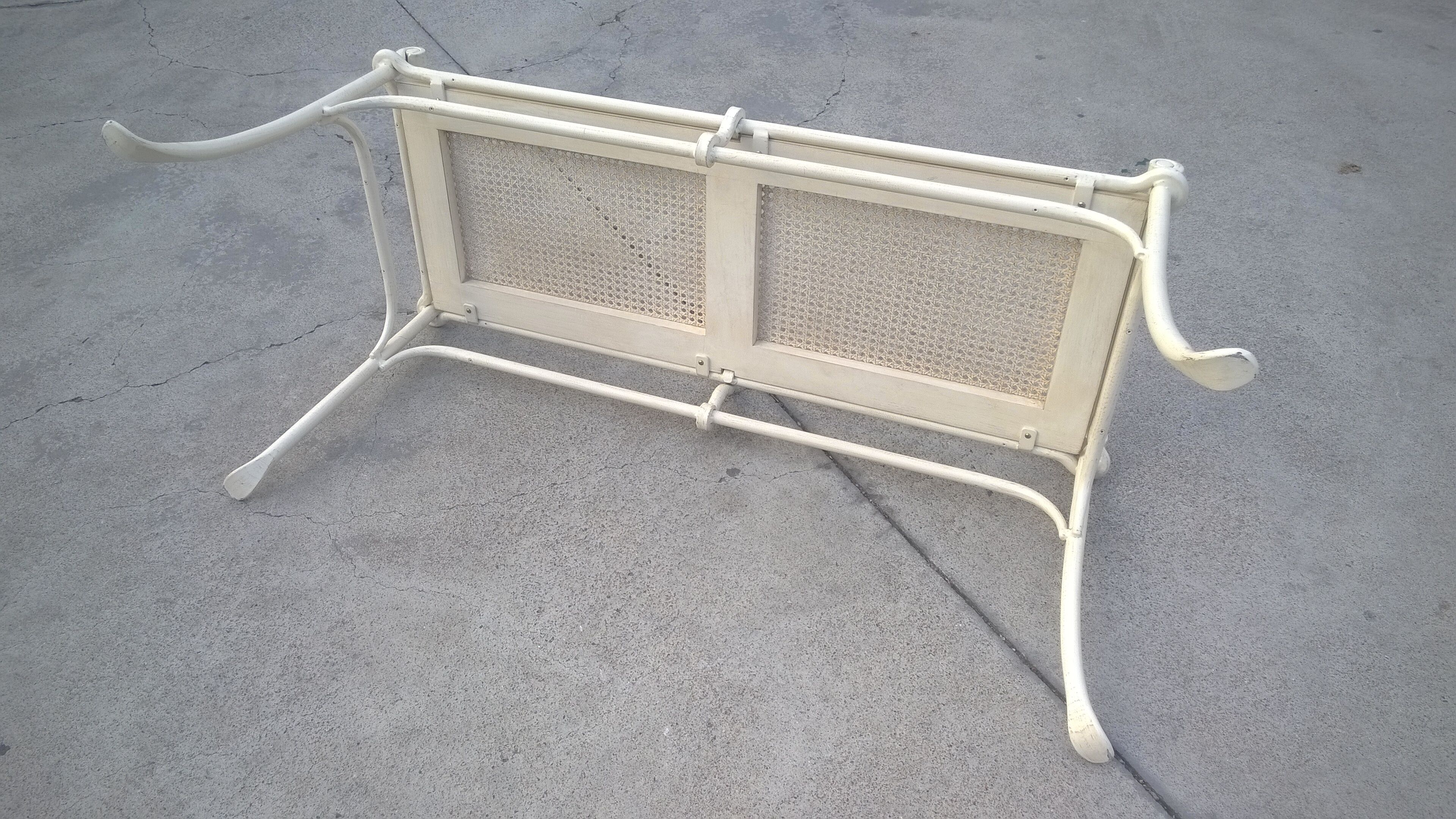 Wrought iron bench