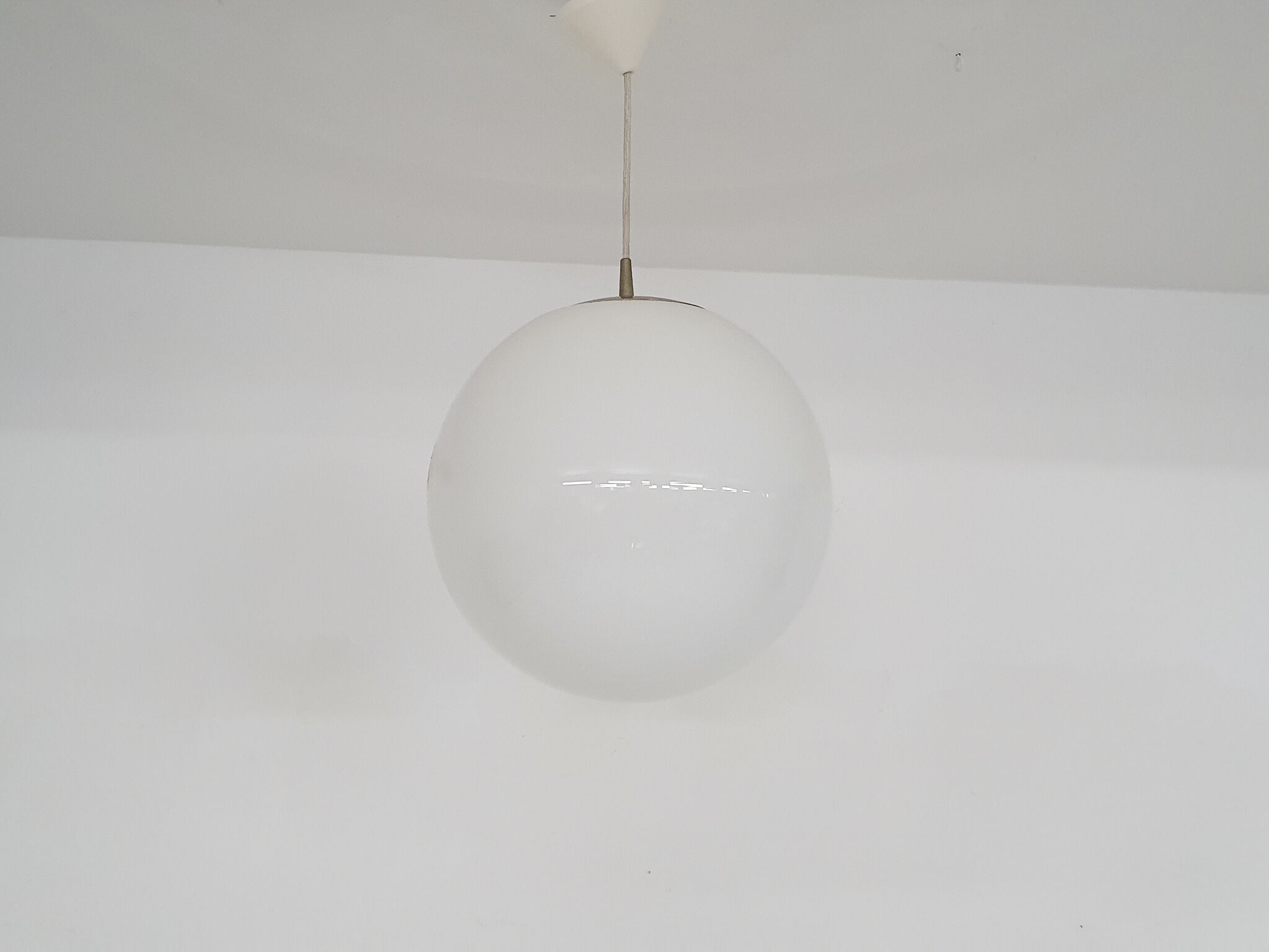 Peill and Putzler glass globe, pendant light, Germany 1970's