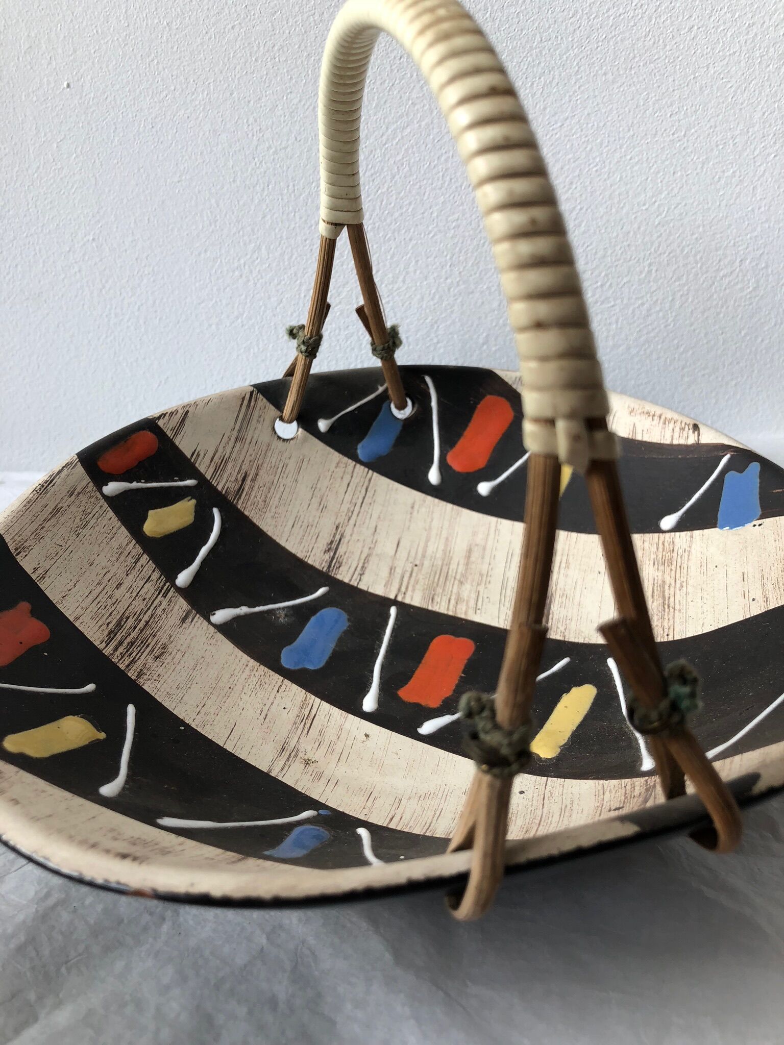 Ceramic vintage trinket bowl WestGermany