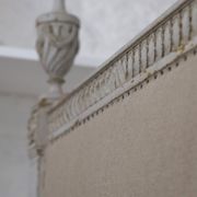 Lit de repos - banquette style Louis XVI retapissé en lin