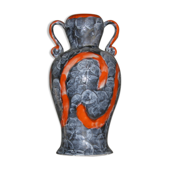 Vase en céramique orange