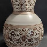 Vintage Talavera ceramic pitcher vase jug 20th century