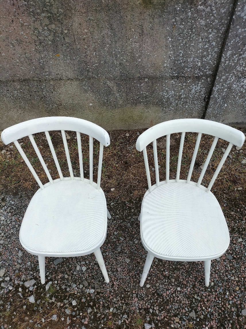 Pair of Baumann bistro chairs