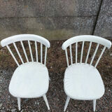 Pair of Baumann bistro chairs