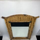 Miroir Palm Regency bambou rotin roseau