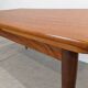 Table à manger scandinave vintage extensible en teck