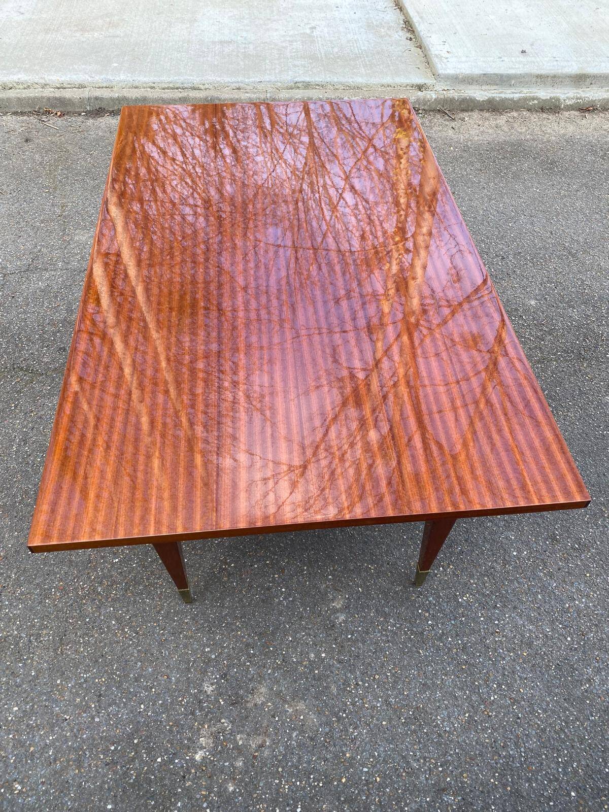 Table à manger scandinave extensible bois et palissandre laquée 230cm