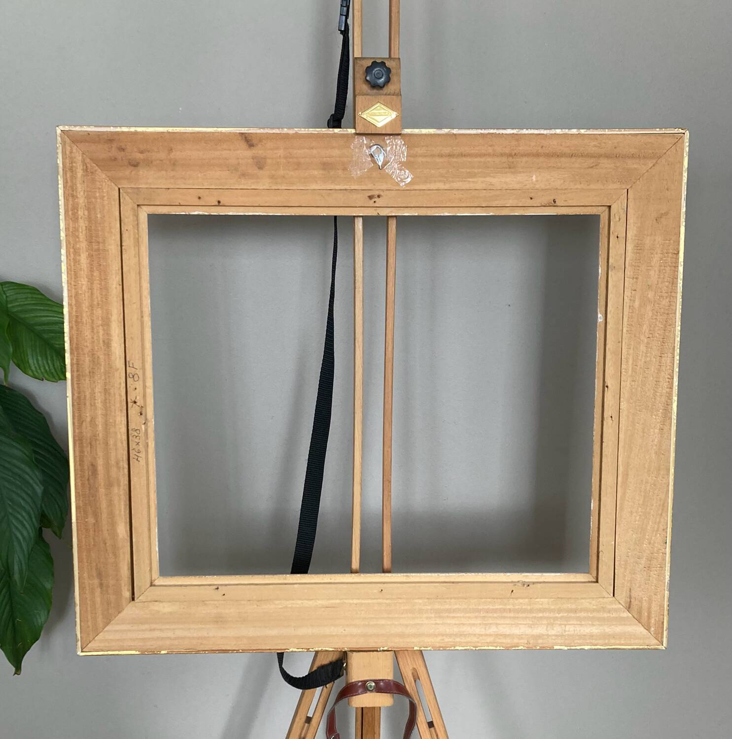 Frame in gilded wood and canvas 1950s/60s