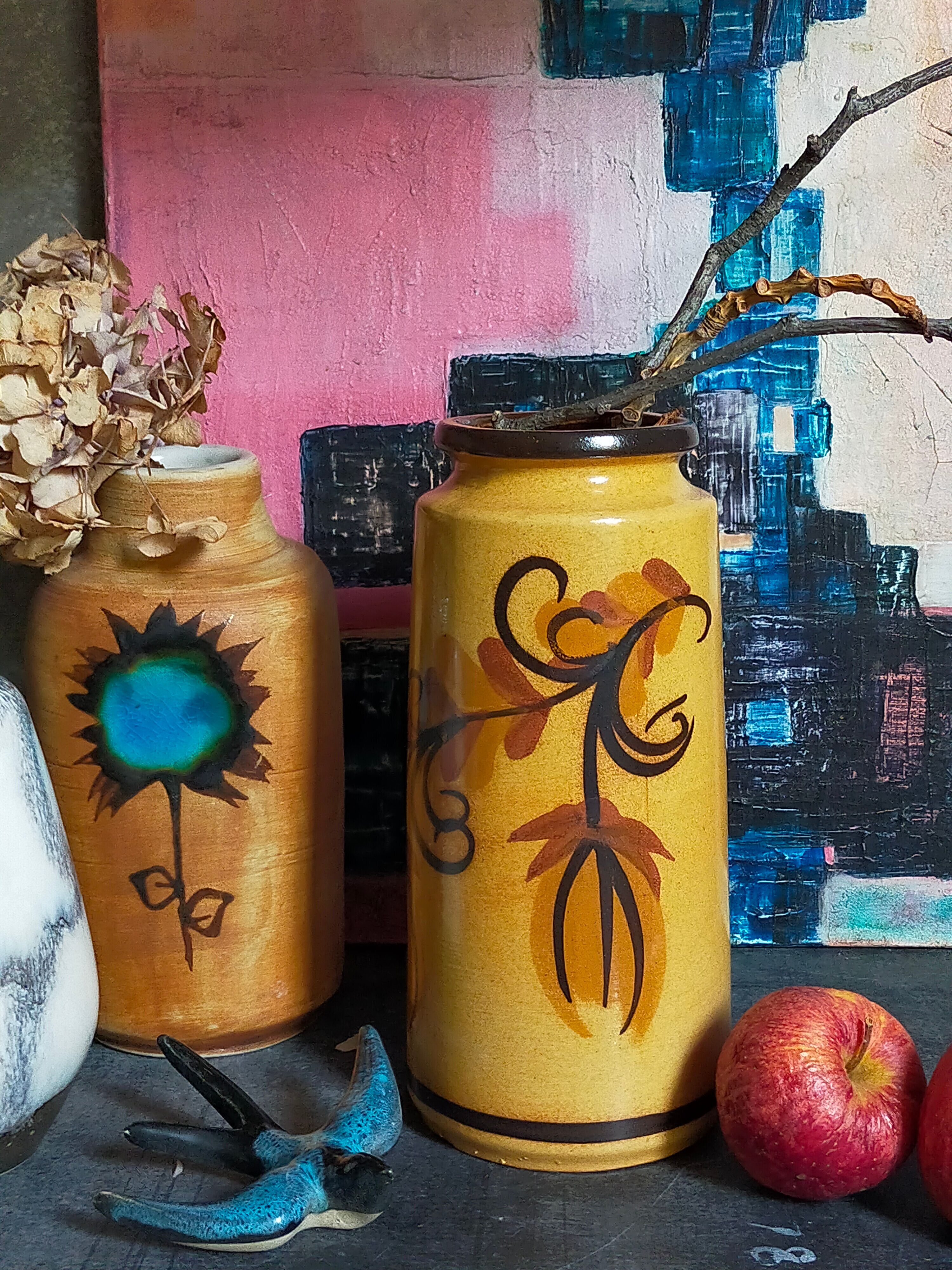 German ceramic vase scheurich west-germany model n°201 years 70