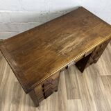 Vintage desk in solid wood, 40s-50s