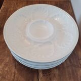 6 Limoges oyster plates
