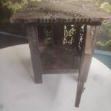 Table indienne en bois sculpté, XXème siècle