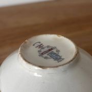 Set of 4 Spanish Pontesa porcelain cups and saucers