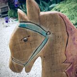 Child rocking horse wooden
