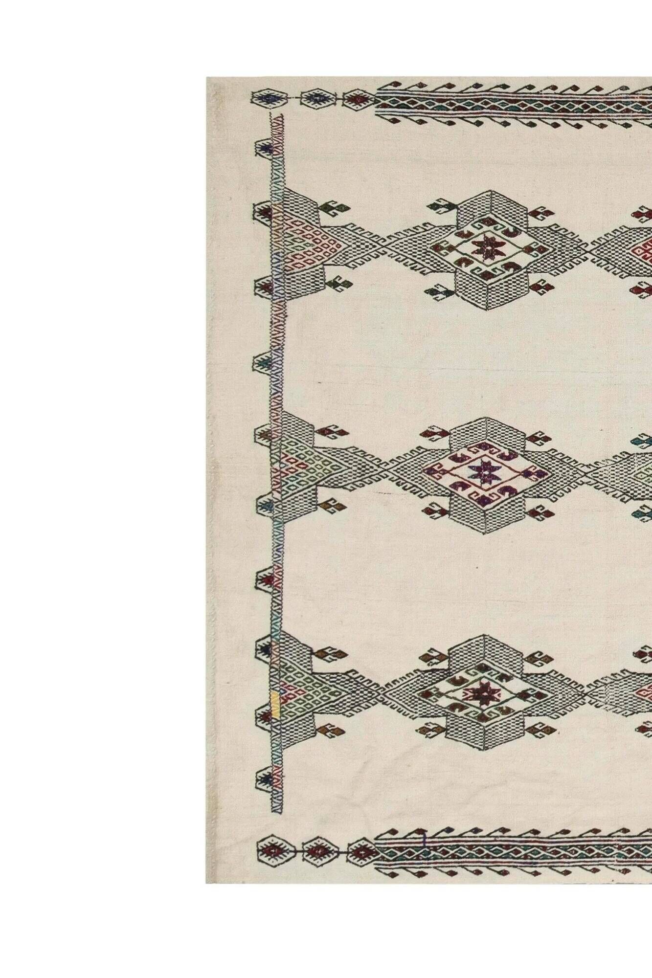 Tapis de couloir turc vintage 145x385 cm