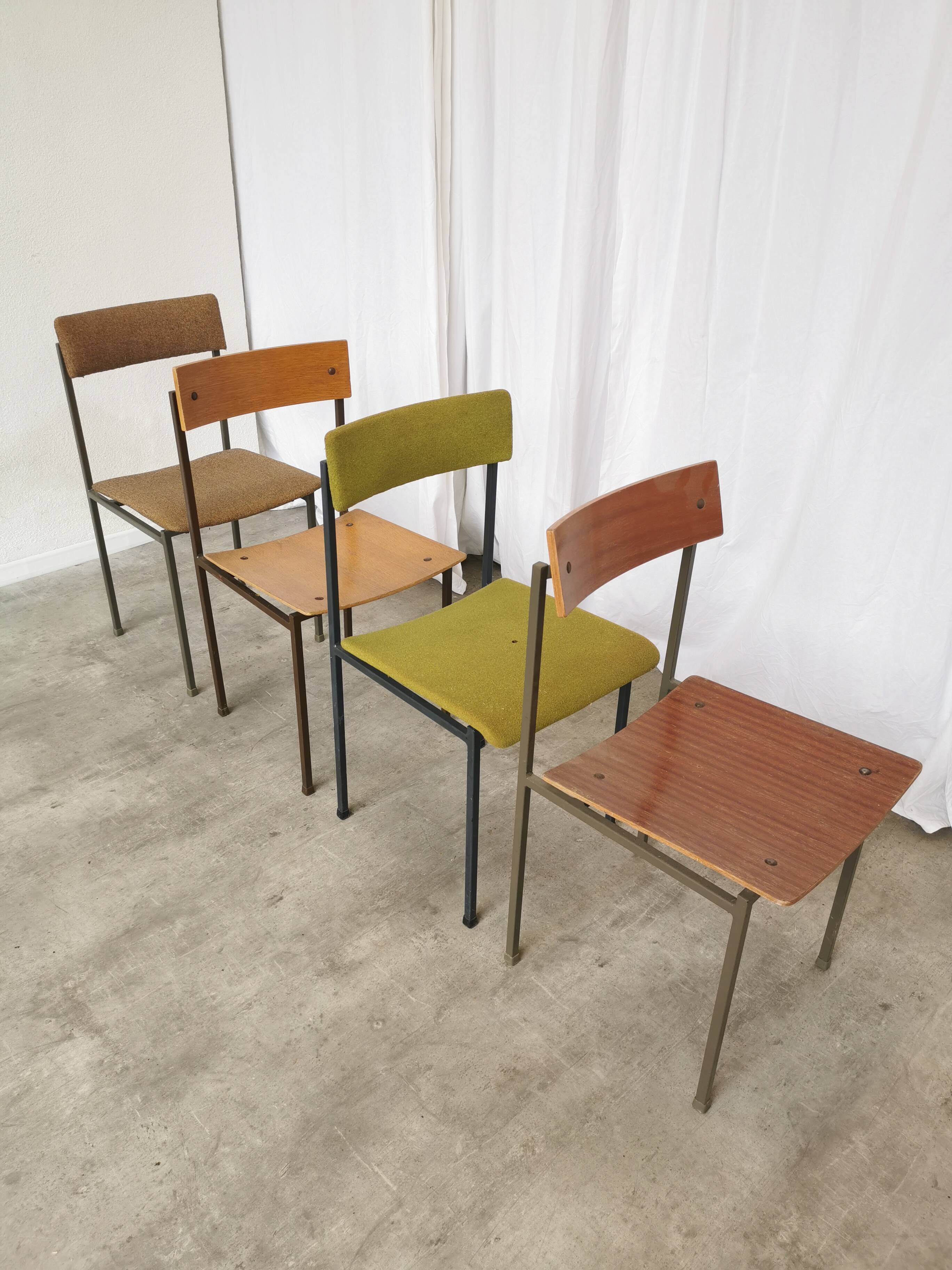 Chaises de salle à manger industrielles vintage - Stol Kamnik années 1970 - Lot de 4 - Mix & Mat