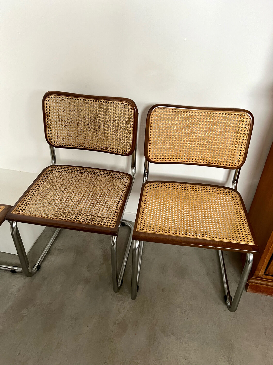 Lot de 6 chaises Cesca B32 Marcel Breuer, 1970