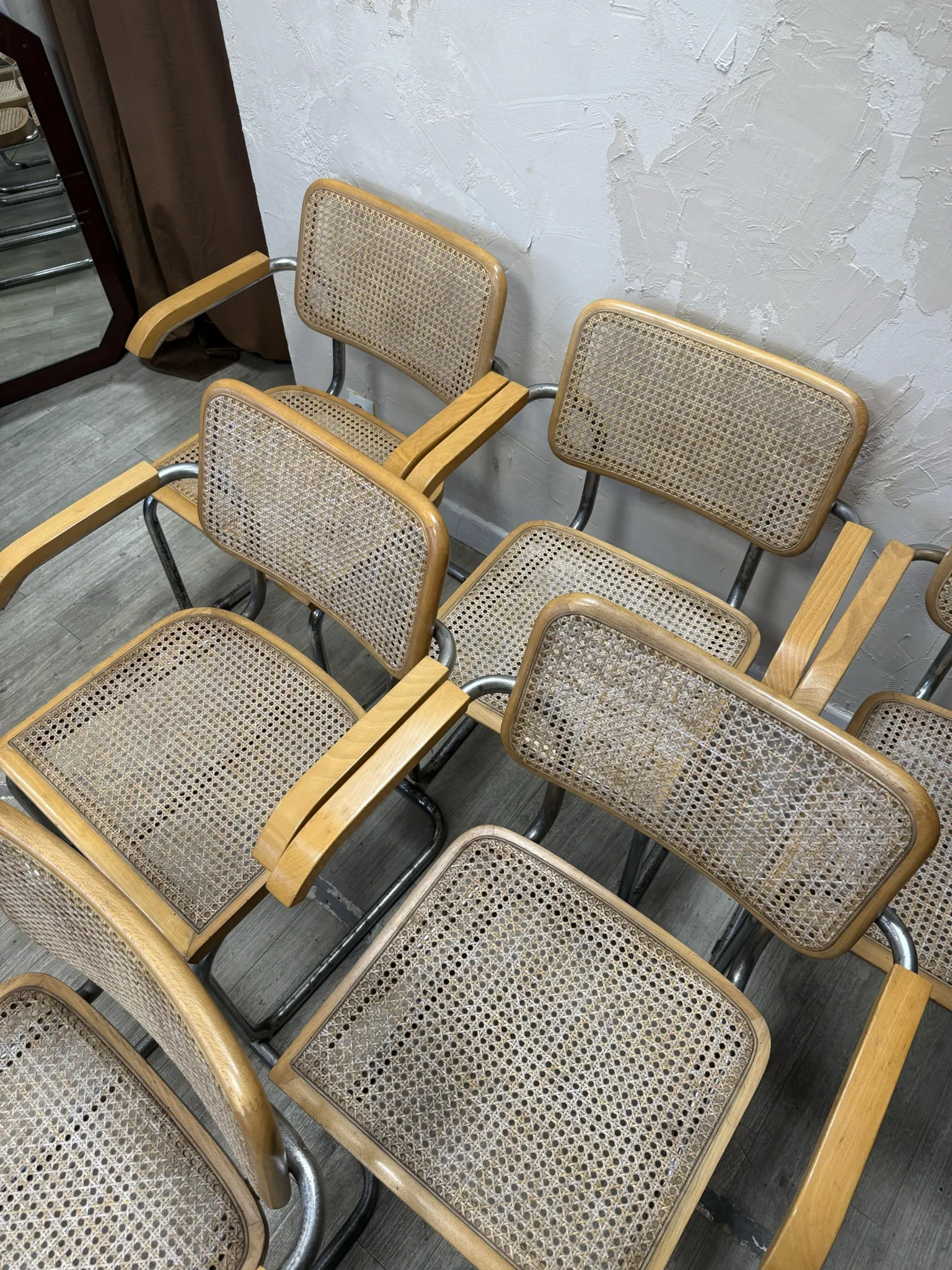 Chaises Marcel Breuer B64 1970