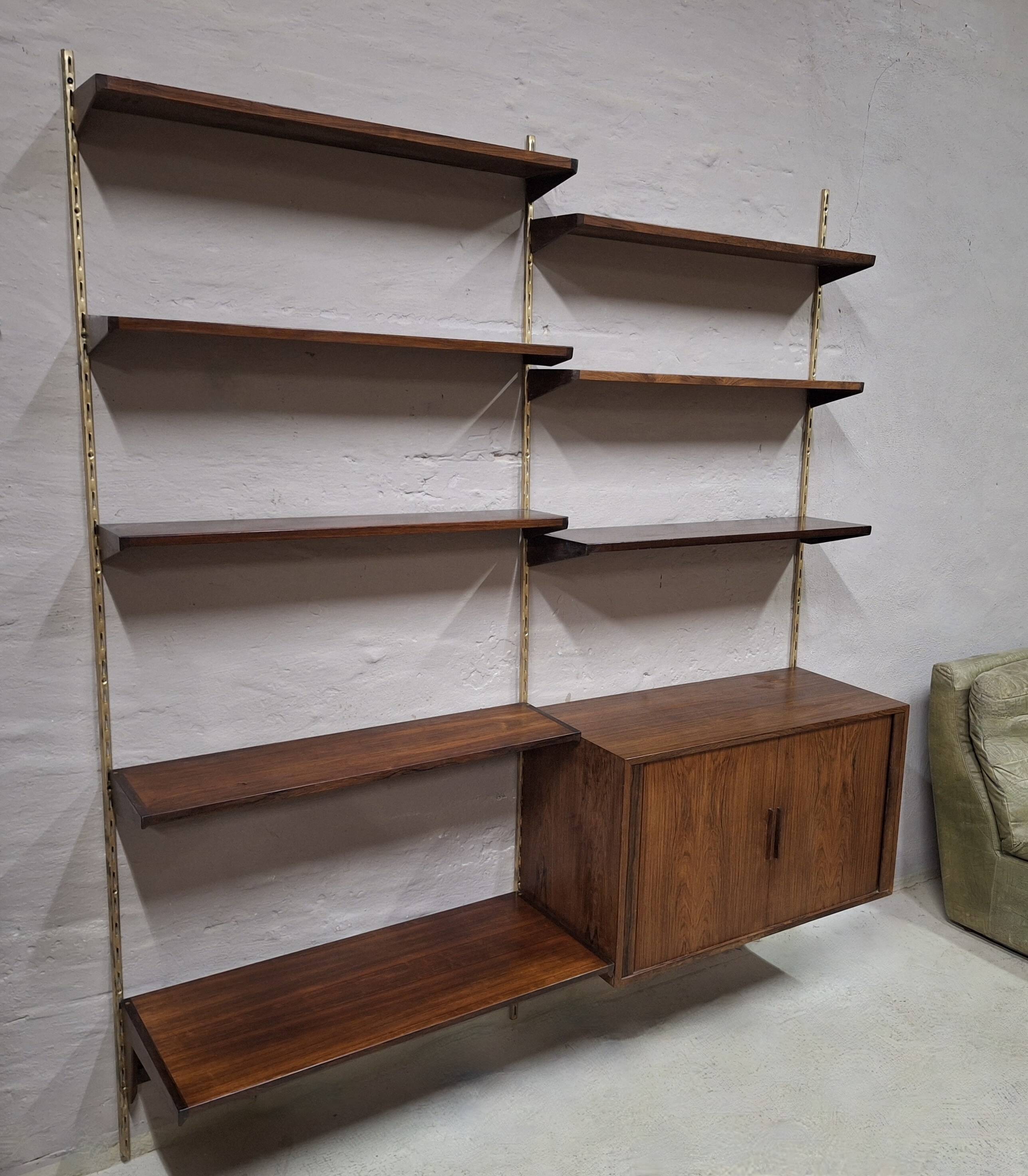 Kai Kristiansen rosewood modular shelf system, Denmark 1960s