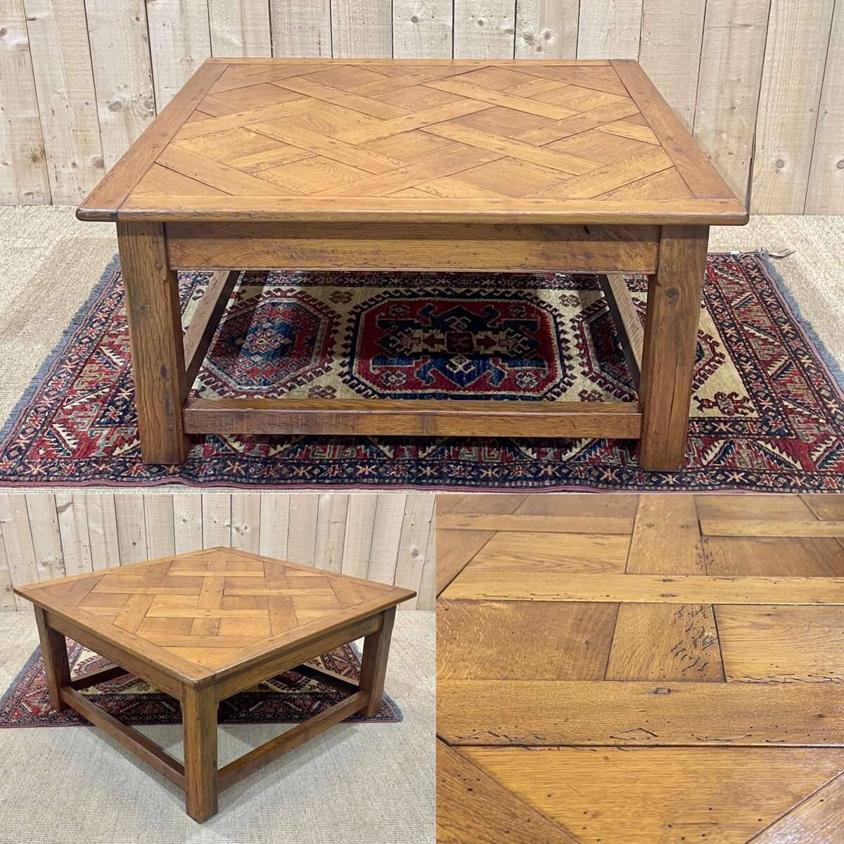 Table basse en chêne des années 1950