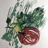 Joseph pollet, still life, c 1970. original lithograph signed in pencil