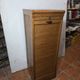 Art Deco curtain cabinet from the 1930s in oak with interior drawers, 120cm H.