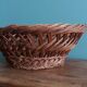 Antique basket, fruit basket or bread basket made of wicker
