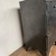 Old Industrial workshop furniture with 1 door 1 drawer in patinated iron