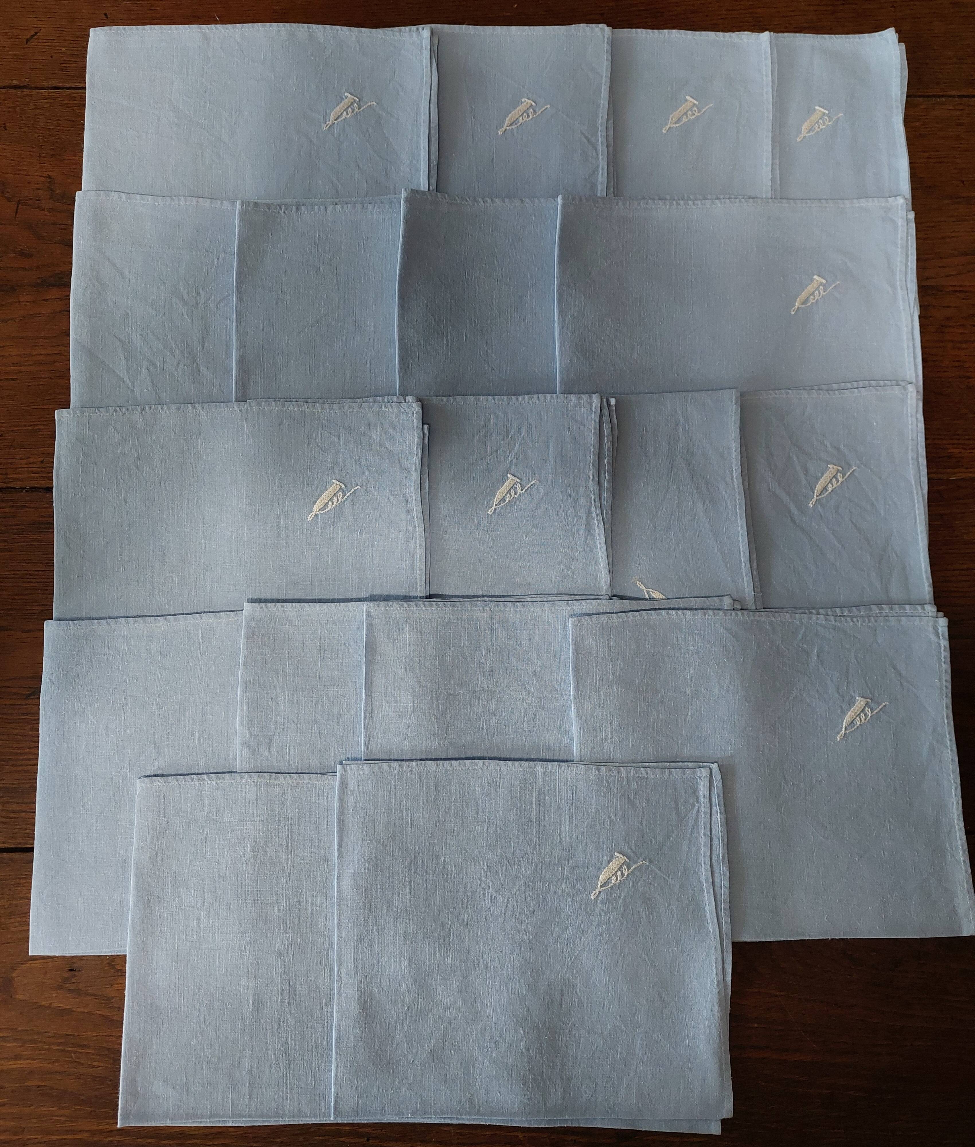 Table linen tablecloth eighteen napkins eighteen coasters