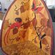 Art Nouveau corner shelf signed Clarry
