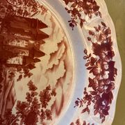 Set of 6 Sarreguemines Bristol flat plates