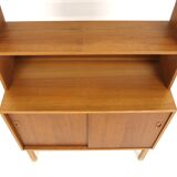 Scandinavian teak chest of drawers-bookcase, Sweden, 1960