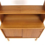 Commode-bibliothèque scandinave en teck, suède, 1960