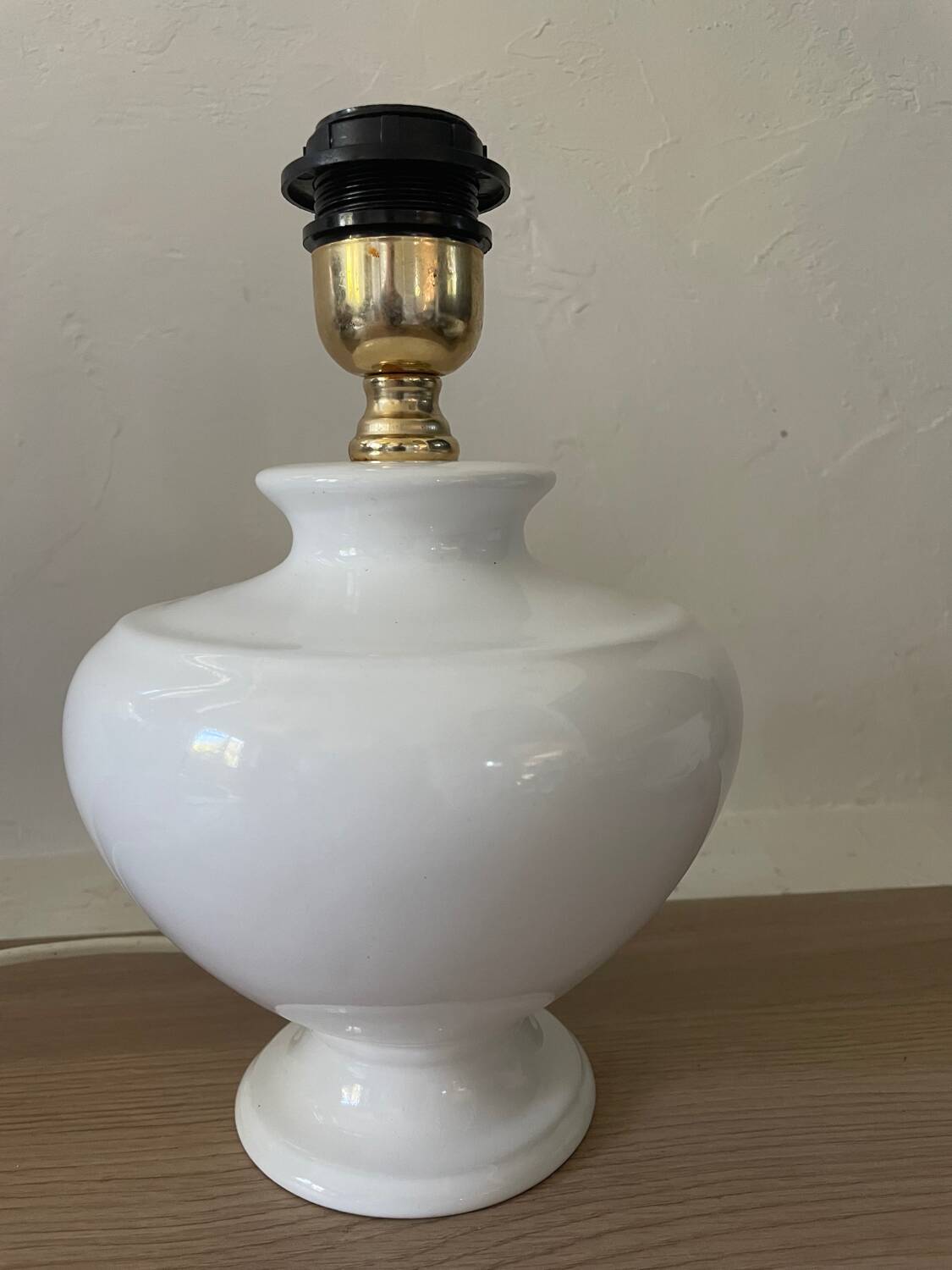 Vintage glazed ceramic lamp