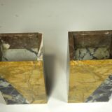 Pair of Art Deco marble bookends