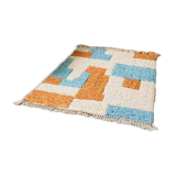 Handmade traditional natural wool rug size 150 x 250 cm