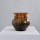 Vase en céramique festonné à anses recourbées | Lettonie | Années 1960