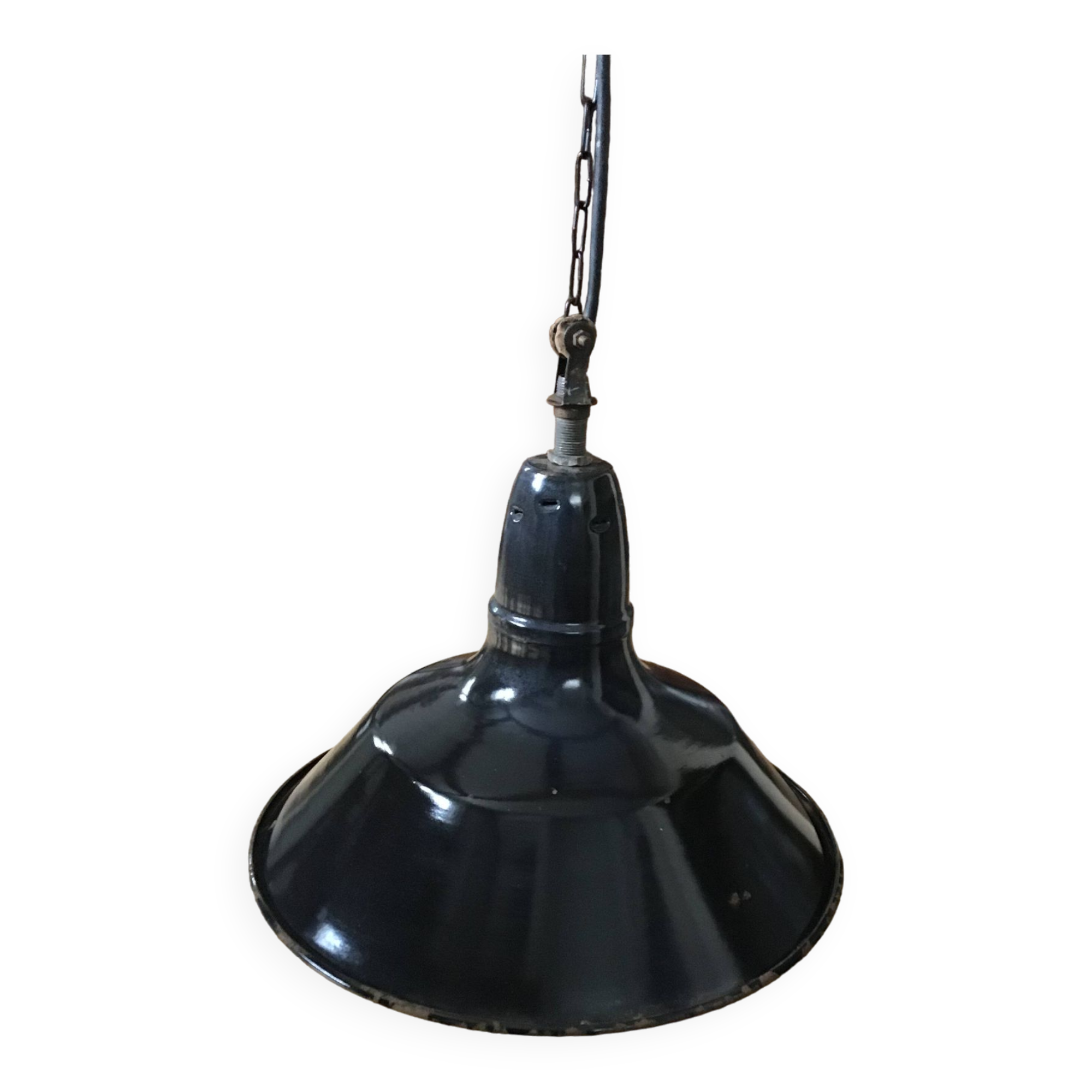 Industrial enamelled sheet metal suspension