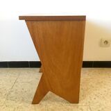 2 vintage bedside tables compass feet 50s