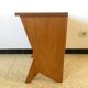 2 vintage bedside tables compass feet 50s
