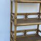 Vintage italian bamboo and rattan shelving unit