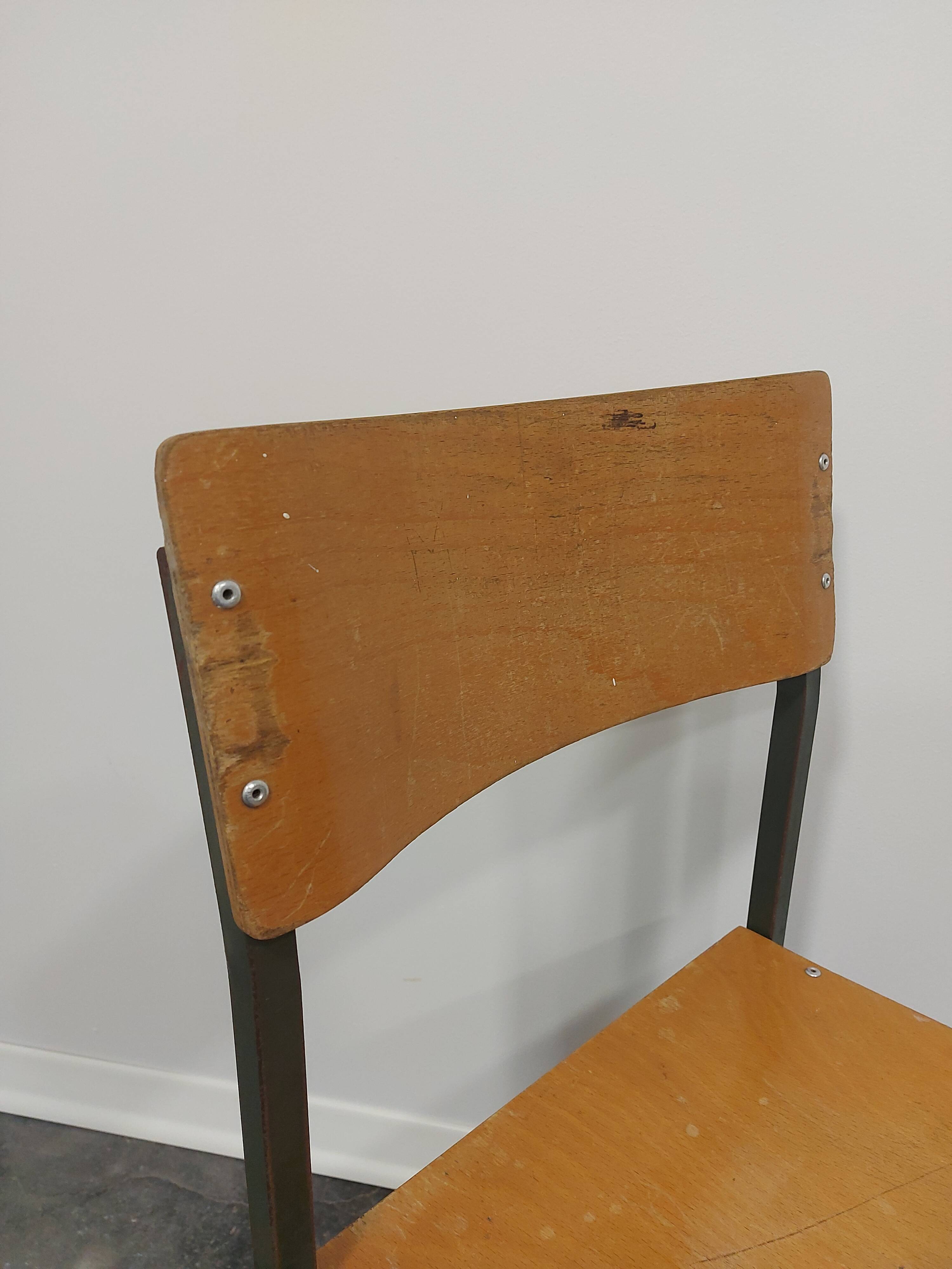 Chair, 1970s, Metal Green Frame