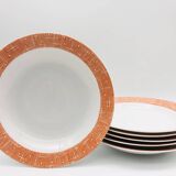 6 Porcelain Deep Plates “Winterling, Roslau - Bavaria”
